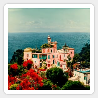 Amalfi Coast en rose II Sticker